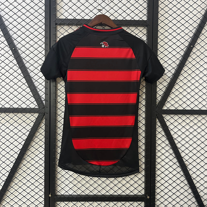Camisa Flamengo I 25/26 Feminina - Adidas - Vermelho e Preto