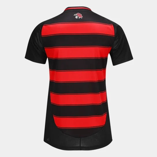 Camisa Flamengo I 25/26 Feminina - Adidas - Vermelho e Preto