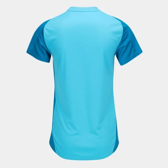 Camisa Flamengo Treino II 25/26 Feminina - Adidas - Azul Claro e Vermelho